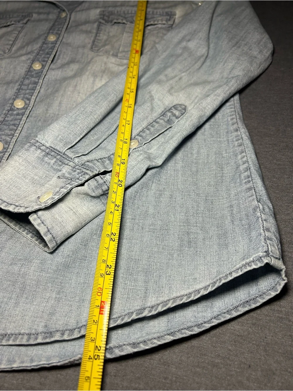 J. Crew Light Blue Denim Button-Down Shirt